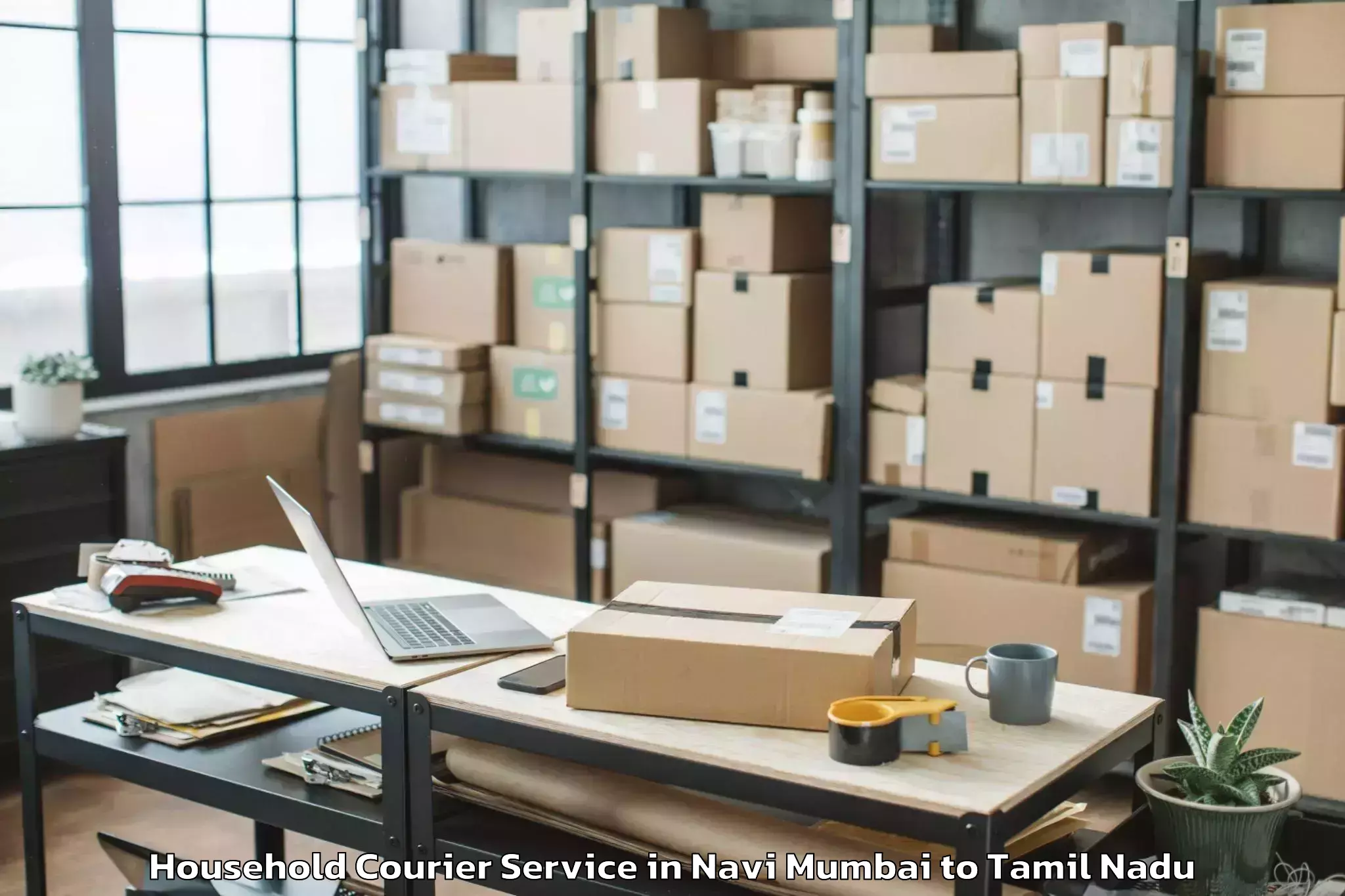 Get Navi Mumbai to Tharangambadi Household Courier